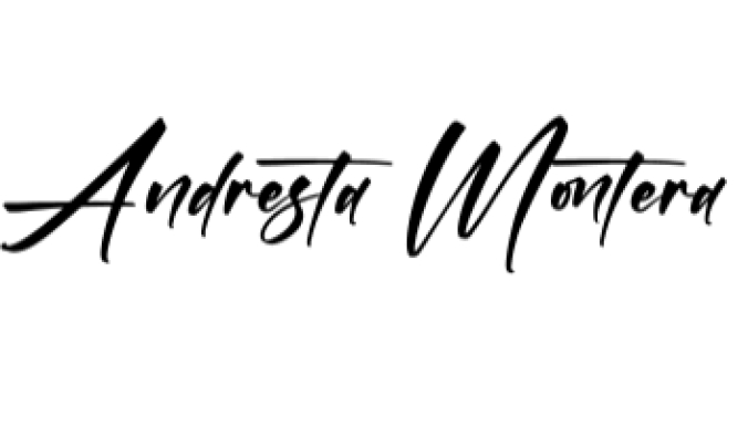 Andresta Montera Font Preview