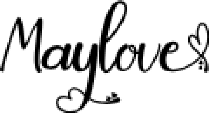 Maylove Font Preview