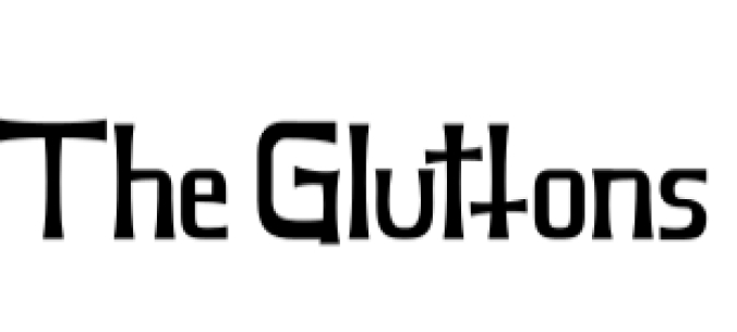 The Gluttons Font Preview