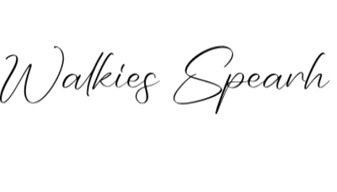 Walkies Spearh Font Preview