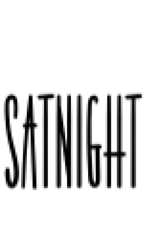 Satnight Font Preview