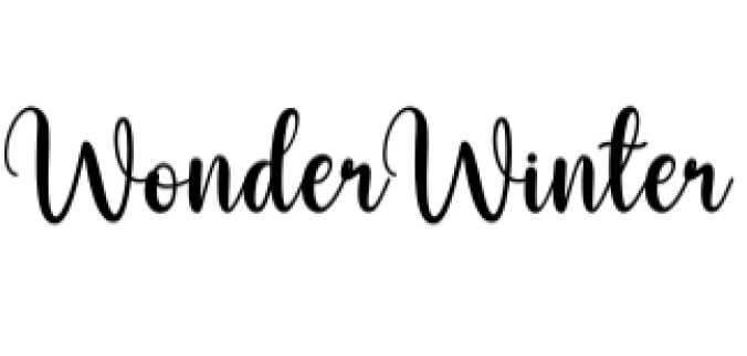 Wonder Winter Font Preview