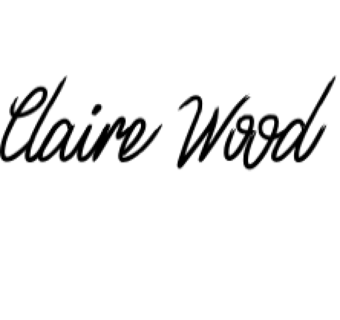 Claire Wood Font Preview