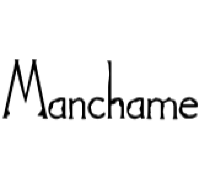 Manchame Font Preview