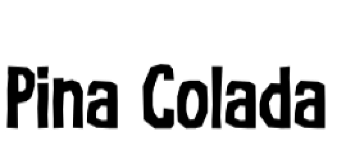 Pina Colada Font Preview