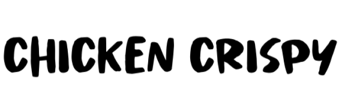 Chicken Crispy Font Preview