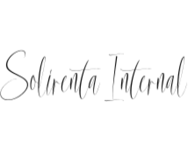 Solirenta Internal Font Preview