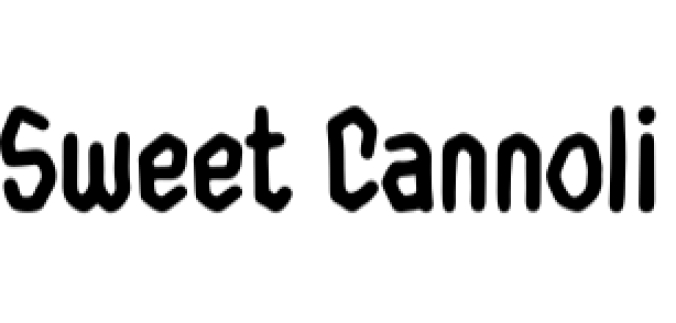 Sweet Cannoli Font Preview