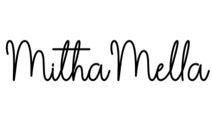 Mitha Mella Font Preview