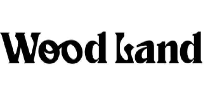 Wood Land Font Preview