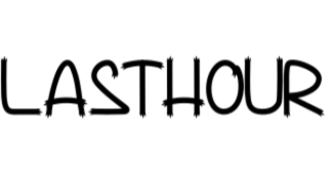 Lasthour Font Preview