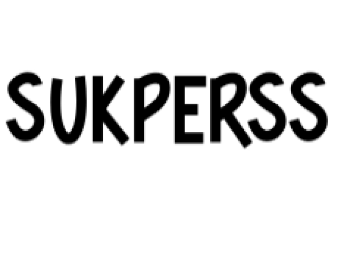 Sukperss Font Preview