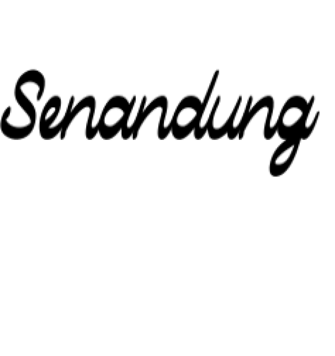 Senandung Script Font Preview