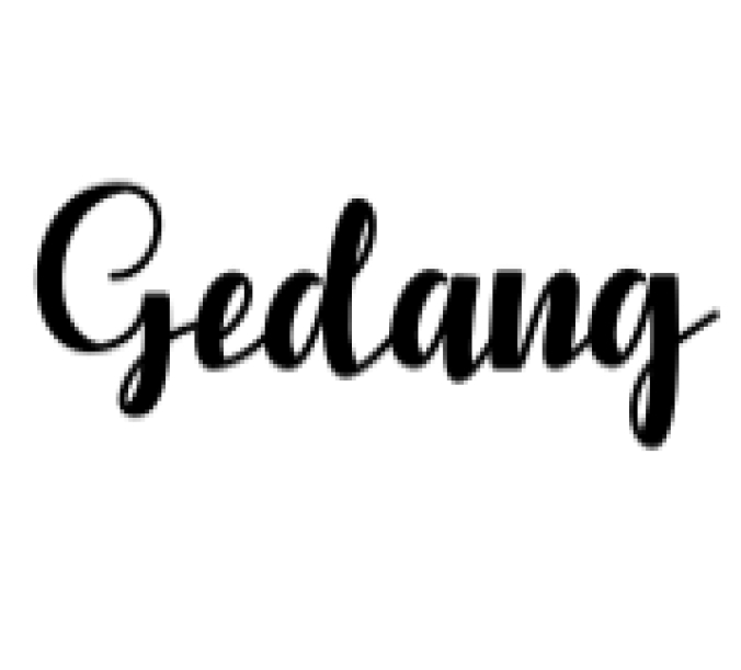 Gedang Font Preview