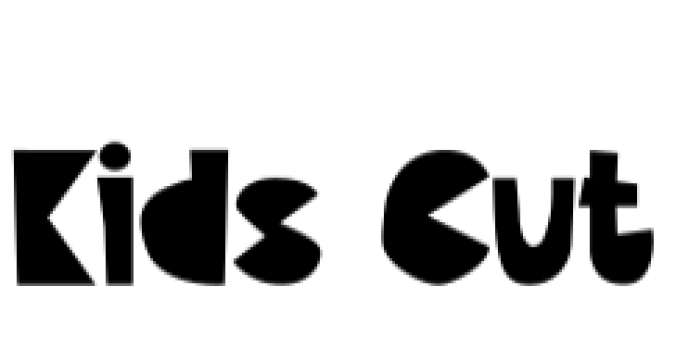 Kids Cut Font Preview