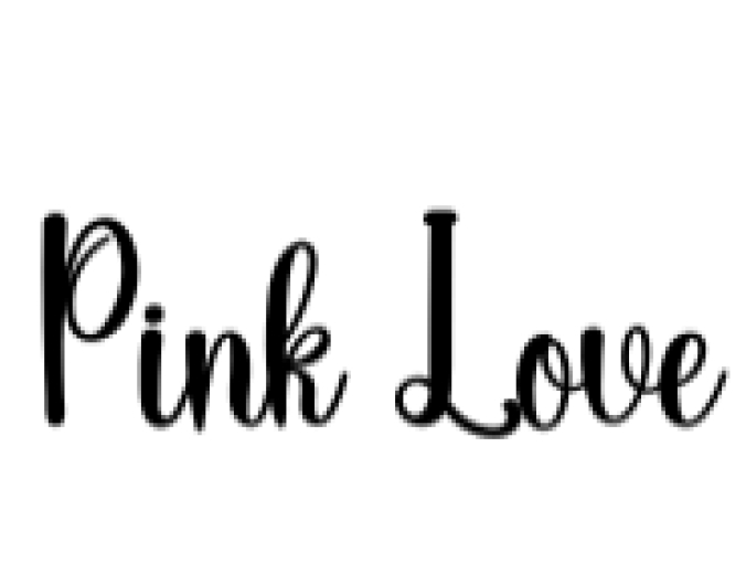 Pink Love Font Preview