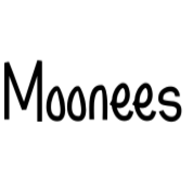 Moonees Font Preview