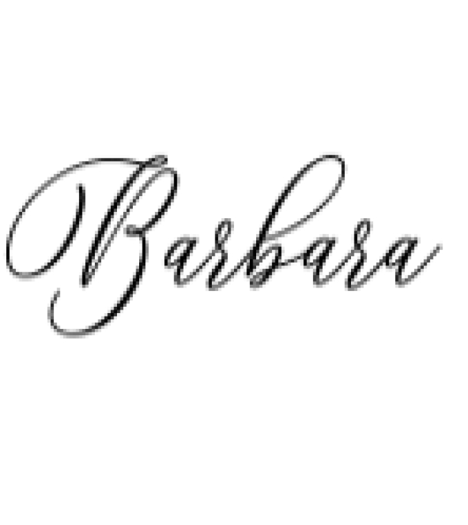 Barbara Script Font Preview
