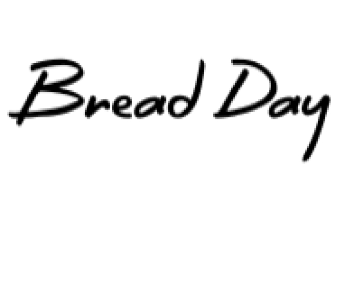 Bread Day Font Preview