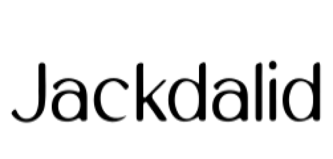 Jackdalid Font Preview