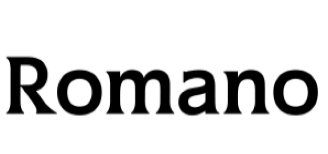 Romano Font Preview