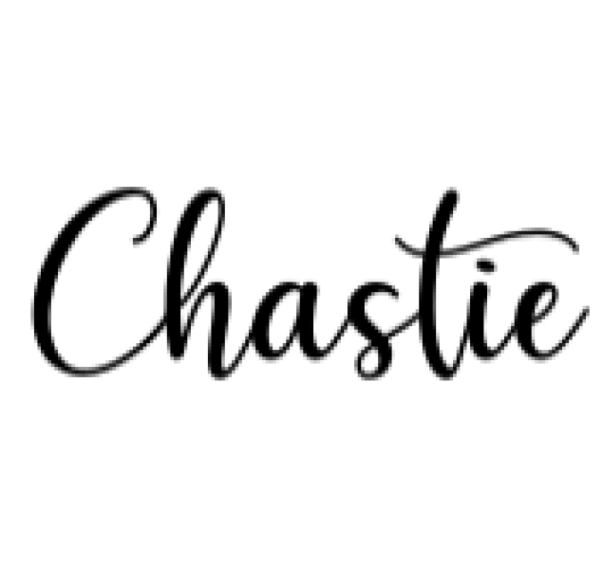 Chastie Font Preview
