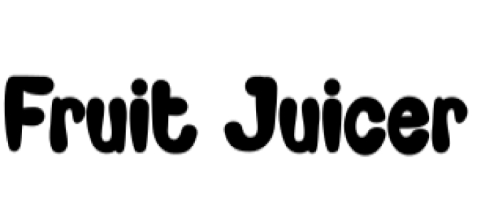 Fruit Juicer Font Preview
