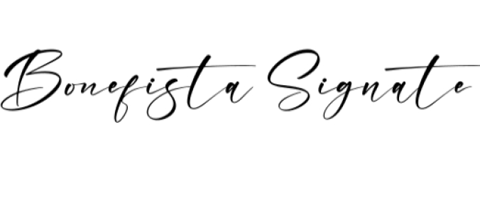 Bonefista Signate Font Preview