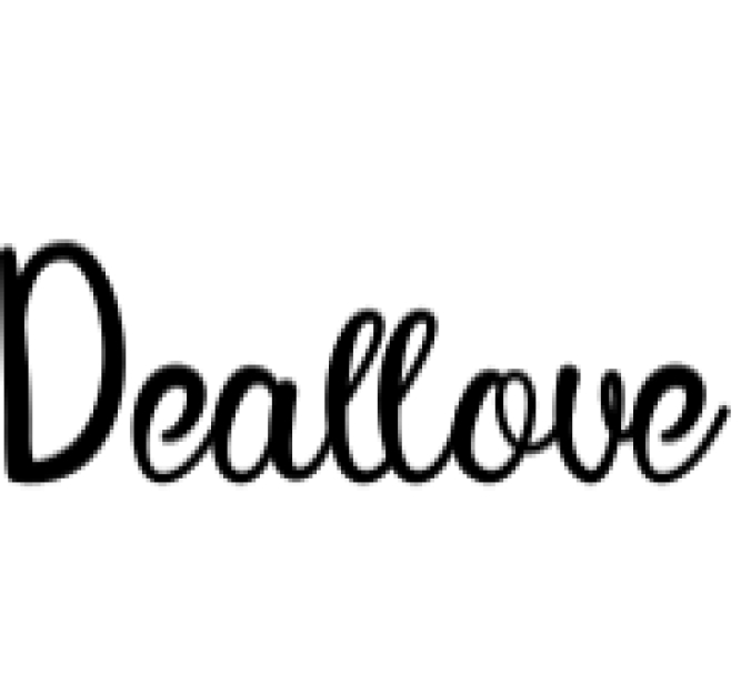 Deallove Font Preview