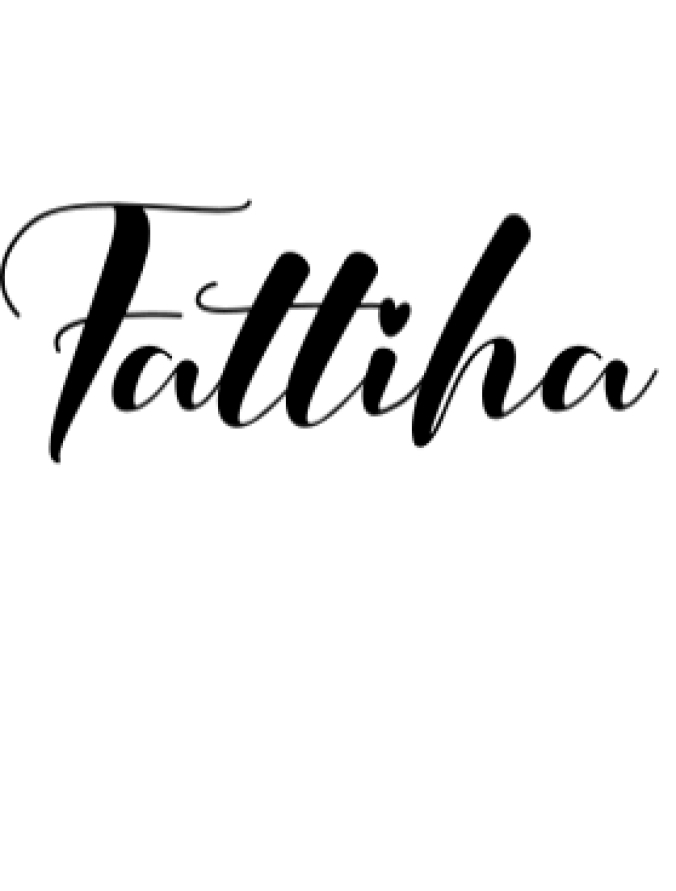 Fattiha Font Preview