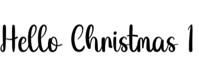 Hello Christmas Font Preview