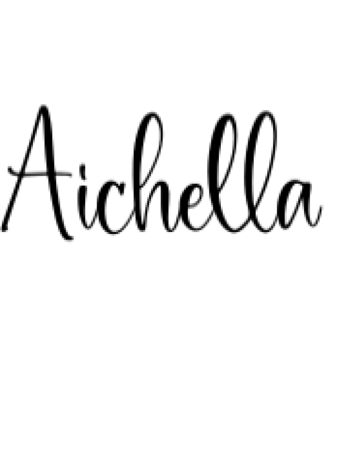 Aichella Font Preview