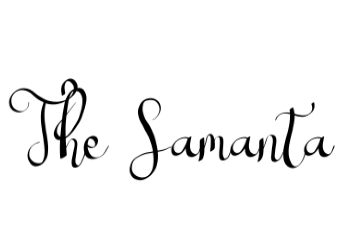 The Samanta Font Preview