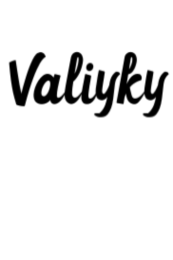 Valiyky Font Preview