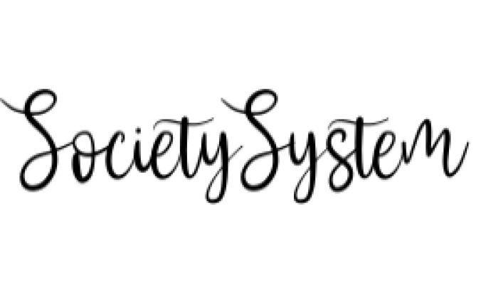 Society System Font Preview