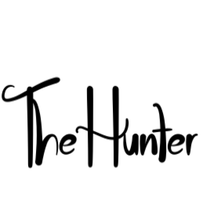 The Hunter Font Preview