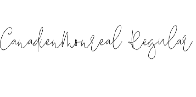 Canadien Monreal Font Preview