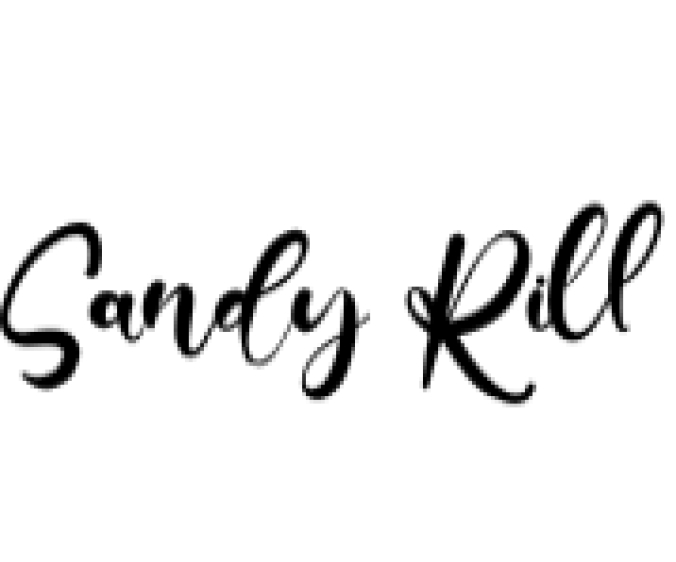 Sandy Rill Font Preview