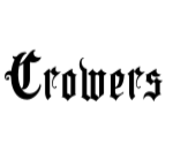 Crowers Font Preview