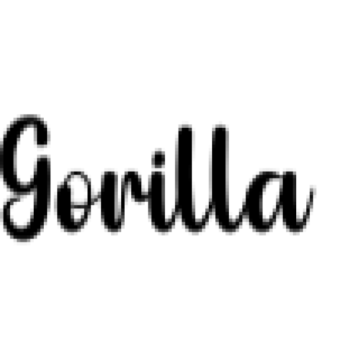Gorilla Font Preview