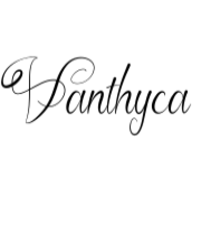Vanthyca Font Preview