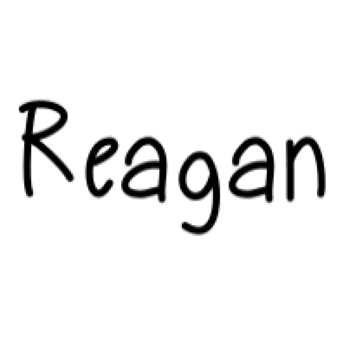 Reagan Font Preview