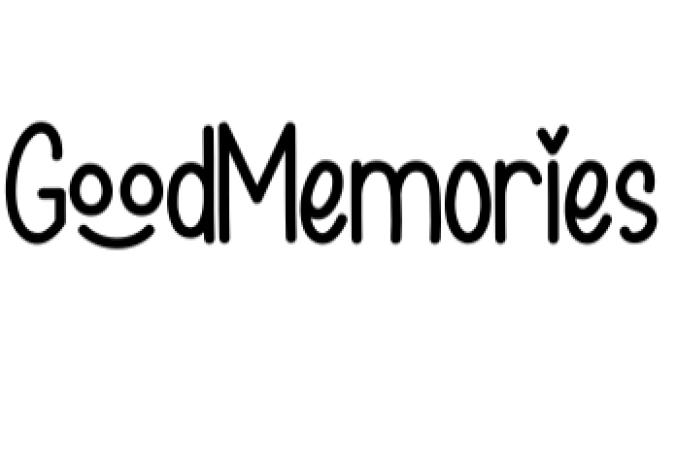 Good Memories Font Preview