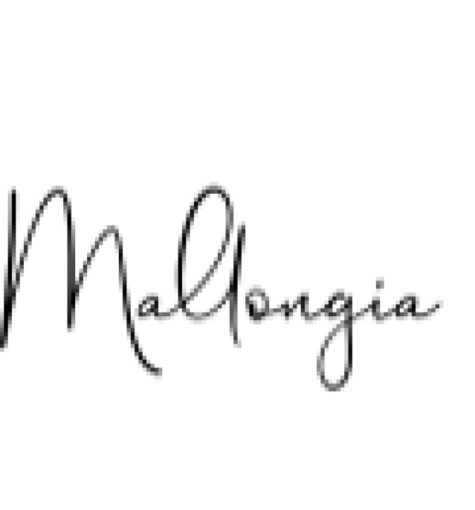 Mallongia Font Preview