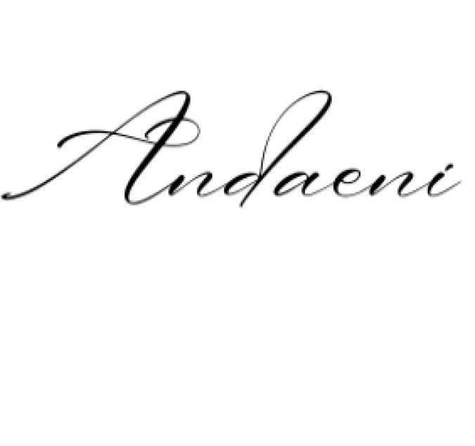 Andaeni Font Preview
