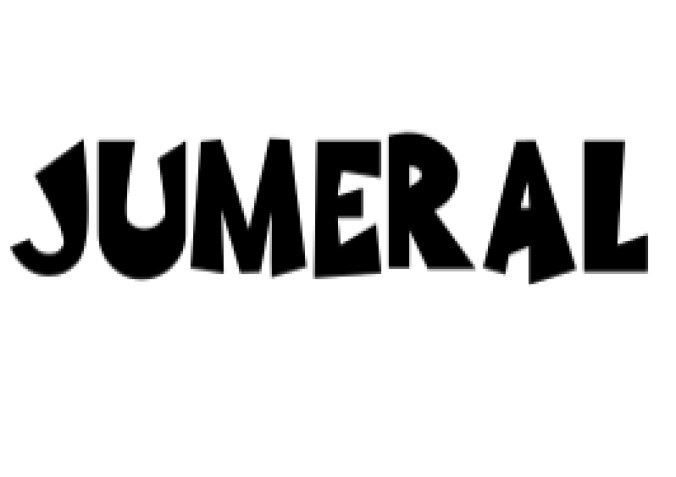 Jumeral Font Preview