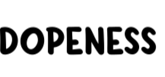 Dopeness Font Preview