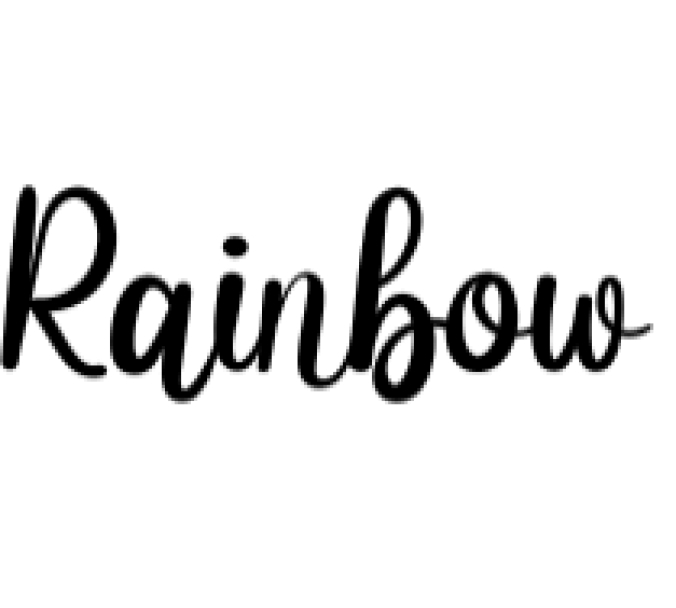 Rainbow Font Preview