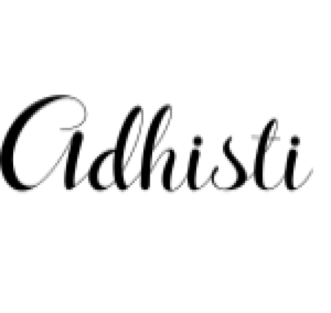 Adhisti Font Preview