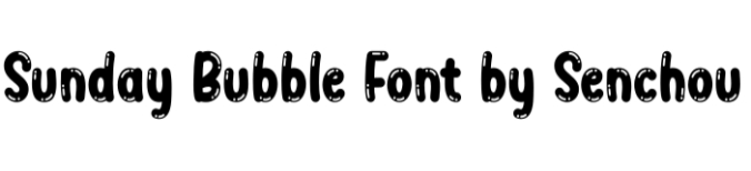 Sunday Bubble Font Preview